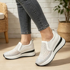 👟【piele naturală nou îmbunătățită】pantofi casual cu talpă groasă, moi și comozi