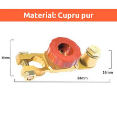 Robinet General de Baterie din Cupru Pur – Soluția definitivă care oprește descărcarea bateriei și previne pierderile de curent!