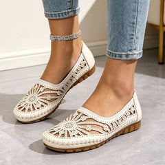 💎【36-43】Pantofi eleganți cu strasuri, design perforat și talpă moale
