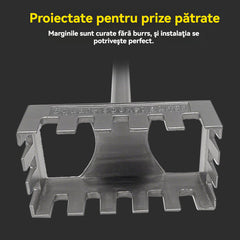 💥 Perforare rapidă pentru priză pătrată