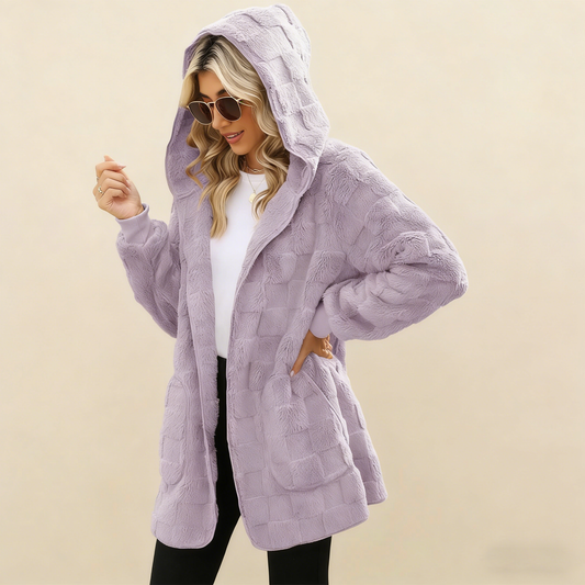 Γυναικείο καρό φλις μπουφάν αναψυχής