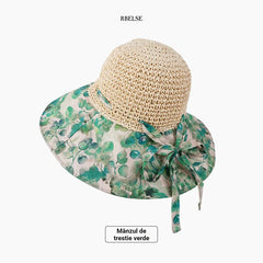 👒Pălărie elegantă cu imprimeu, pentru protecție solară ☀️