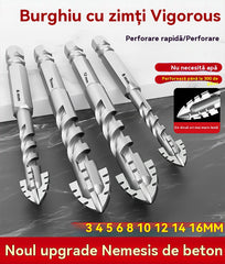 🥇【3+4+5+6+8+10+12+14+16mm】Burghiu excentric din oțel tungsten super dur, de generația a 7-a, cu muchie zimțată